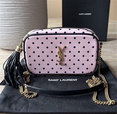 polka dot ysl bag|Saint Laurent Mini Lou Polka Dot Print Leather Camera .